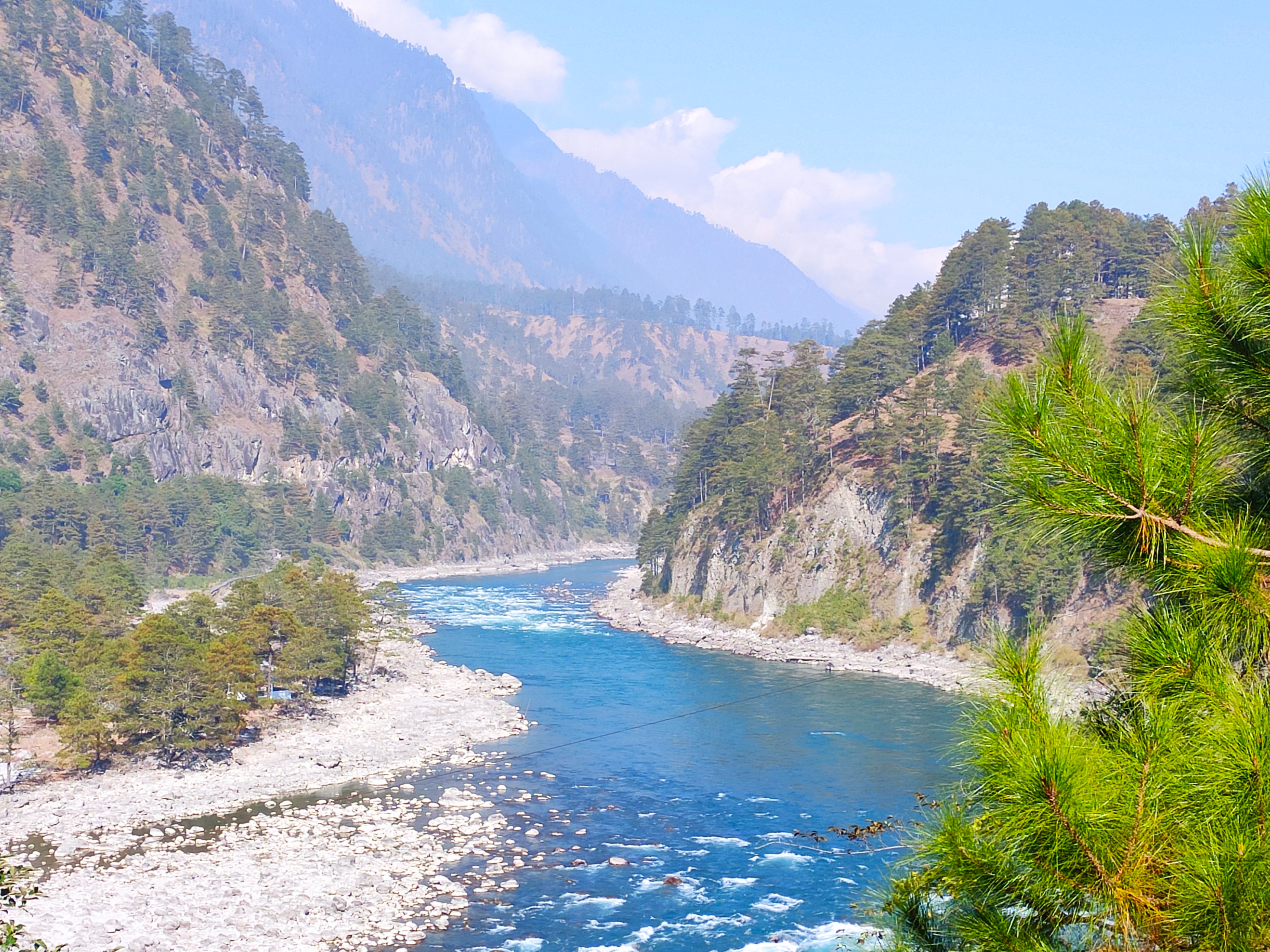 View from hanging bridge