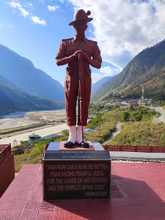 War memorial at Walong