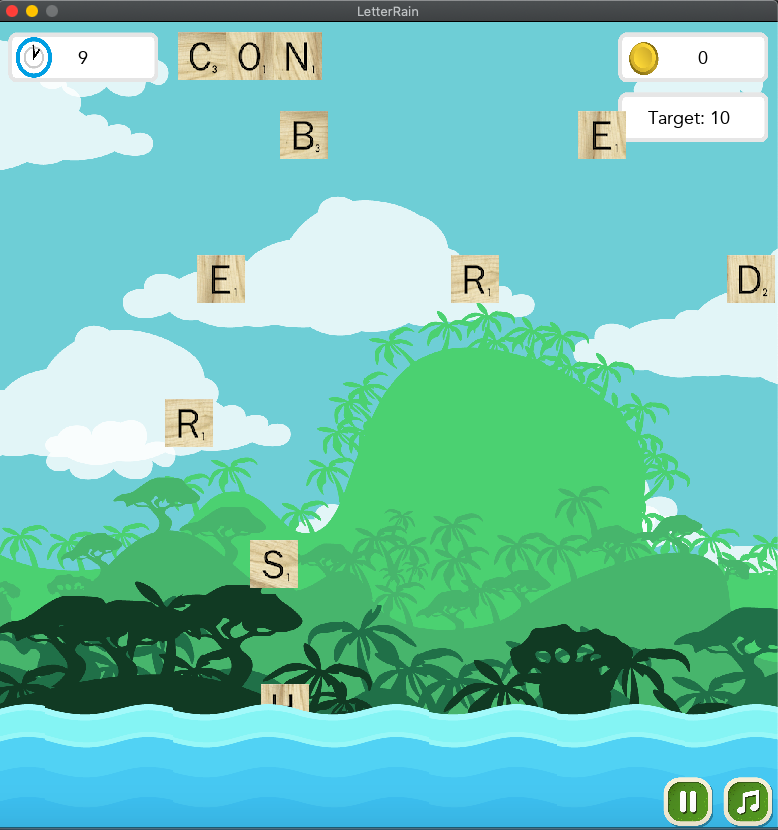 Letter Rain | APARAJITH RAGHUVIR